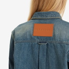 Jil Sander+ Women's Oversized Denim Long Sleeve Shirt in Blue