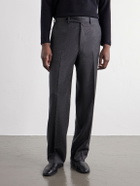 Stòffa - Straight-Leg Wool And Cashmere-Blend Flannel Trousers - Gray