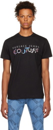 Versace Jeans Couture Black Cotton T-Shirt