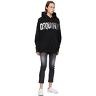 Dsquared2 Black Leaf Yoyo Hoodie