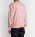 Les Girls Les Boys - Logo-Appliquéd Organic Loopback Cotton-Jersey Sweatshirt - Pink