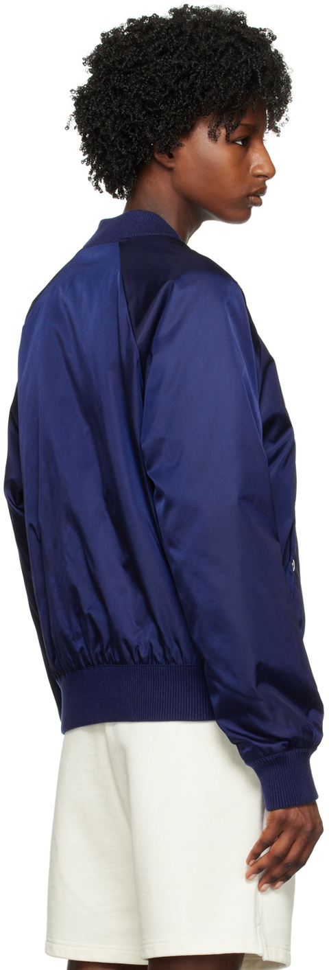 AMI Paris Navy Zip Bomber Jacket