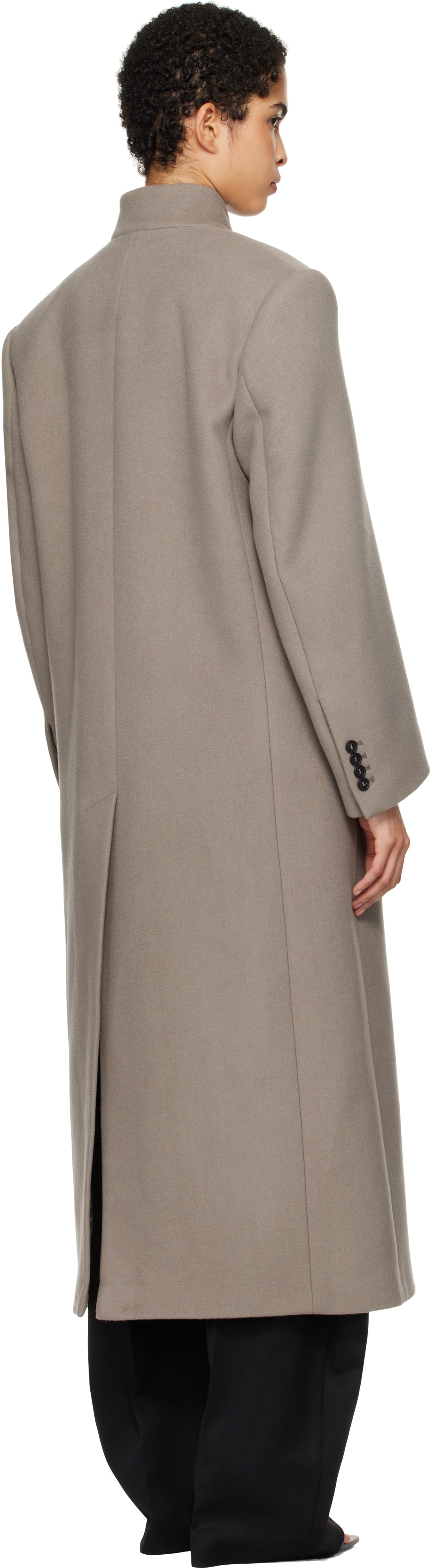 The Attico Gray Long Coat