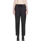 MM6 Maison Margiela Black Wool Drawstring Trousers