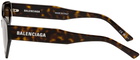 Balenciaga Tortoiseshell Cat-Eye Sunglasses