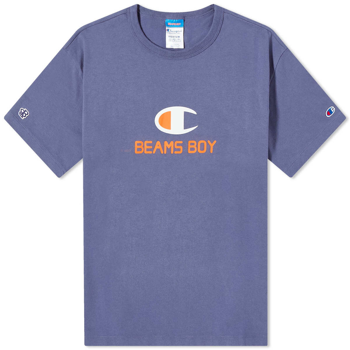 Champion Women's x Beams Boy T-Shirt in Blue