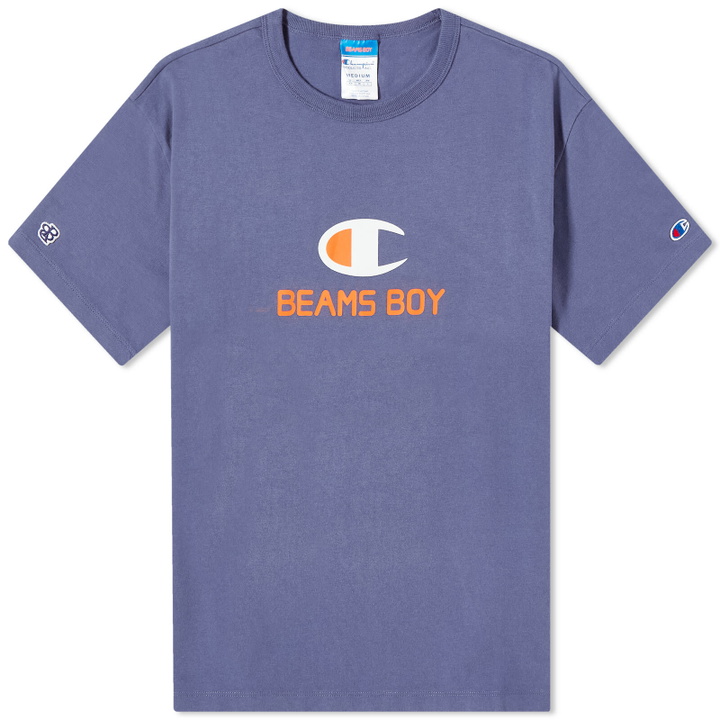 Photo: Champion Women's x Beams Boy T-Shirt in Blue