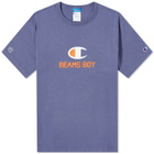 Champion Women's x Beams Boy T-Shirt in Blue