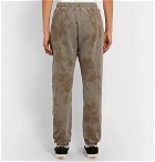 BILLY - Tapered Tie-Dyed Loopback Cotton-Jersey Sweatpants - Gray