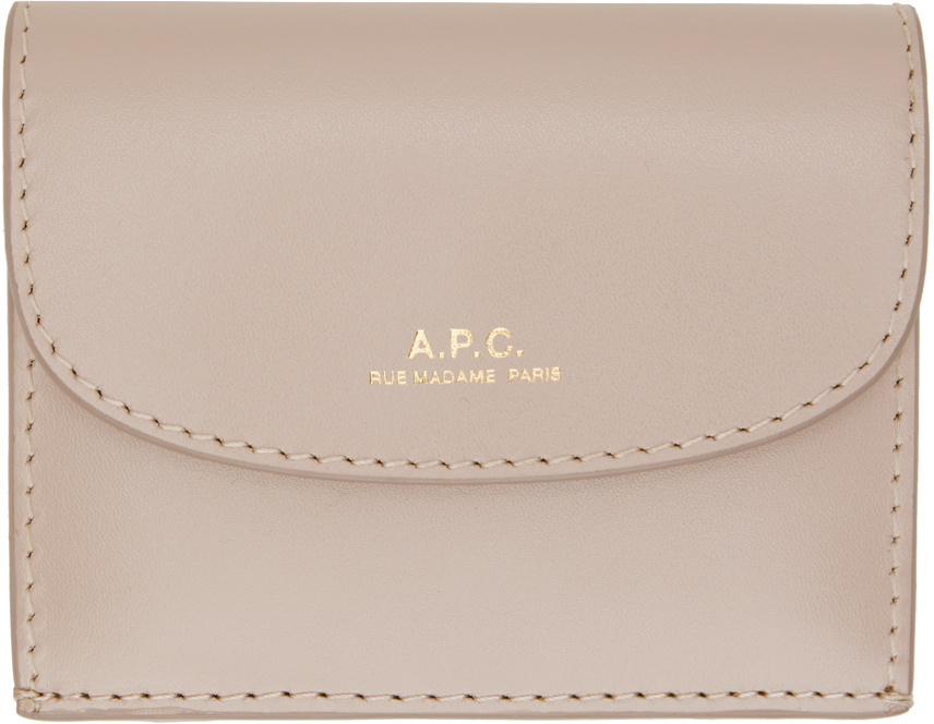 A.P.C. Gray Genève Trifold Wallet A.P.C.