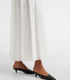 Róhe Pleated cotton muslin maxi skirt