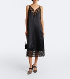 Fendi Colibrì embellished mesh and suede pumps