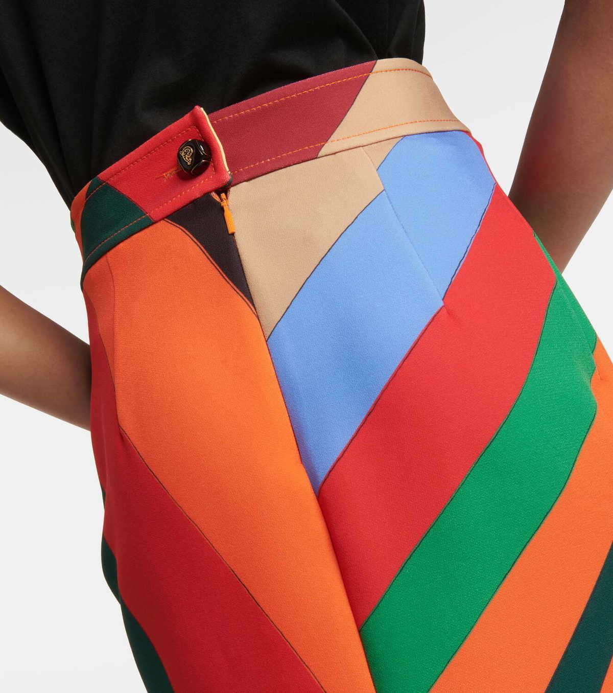 EMILIO PUCCI 赤柄　スカート Iride-Print Long Skirt – PUCCI Online Store