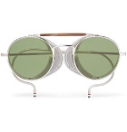 Thom Browne - Round-Frame Metal Sunglasses - Men - Silver