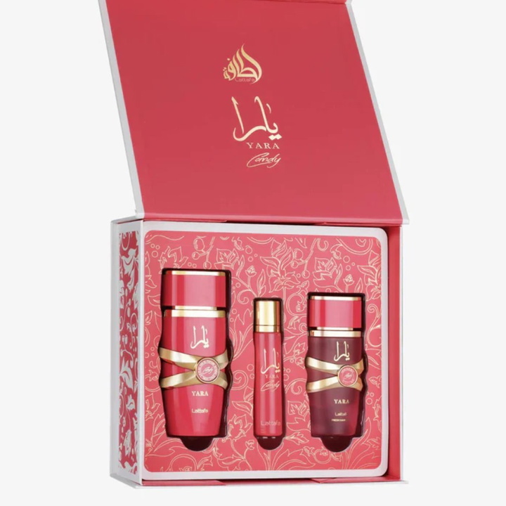 Photo: Lattafa Ladies Yara Candy 3pcs EDP Gift Set Fragrances 6290362349242