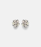 Kamyen Love Petals 18kt white gold earrings with diamonds