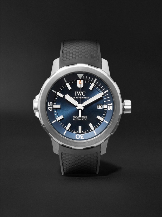 Photo: IWC Schaffhausen - Aquatimer Expedition Jacques-Yves Cousteau Automatic 42mm Stainless Steel and Rubber Watch, Ref. No. IW329005