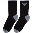 Prada Black Triangle Logo Socks