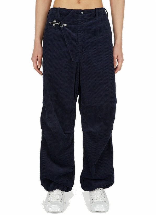 Photo: Duffle Over Pants in Blue