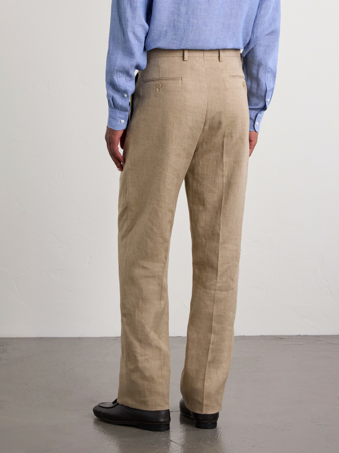 Ralph Lauren Purple label - Straight-Leg Pleated Linen, Cotton and Silk-Blend Suit Trousers - Neutrals