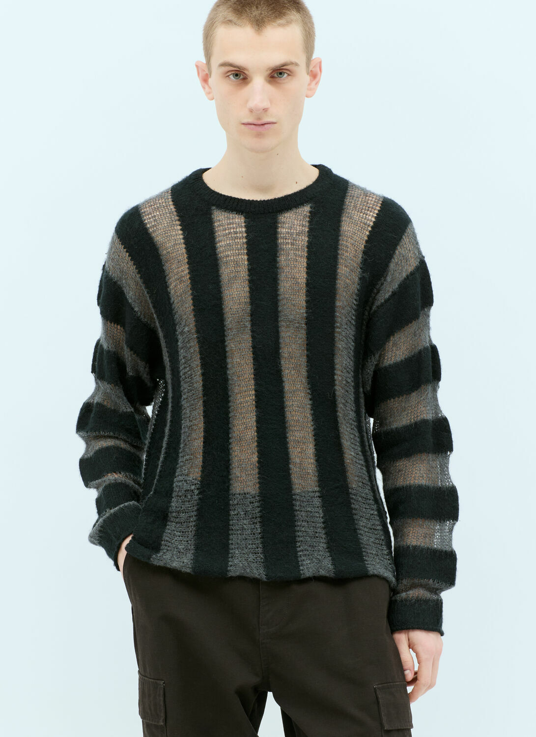 Brain Dead Fuzzy Threadbare Sweater
