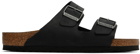 Birkenstock Black Regular Arizona Soft Footbed Sandals