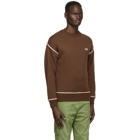 ADER error Brown Basic Masking Sweater