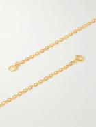 Mikia - Polaris Gold-Plated Diamond Pendant Necklace