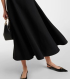 Valentino Crepe Couture A-line midi dress