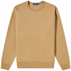 Polo Ralph Lauren Men's Centre Logo Crew Sweat in Montana Khaki