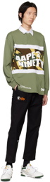 AAPE by A Bathing Ape Black Alpha Industries Edition Trousers