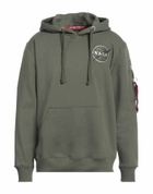 Alpha Industries Mens Sweatshirt Military in Green