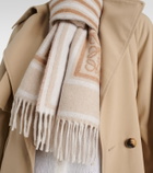 Loewe Anagram wool and cashmere scarf