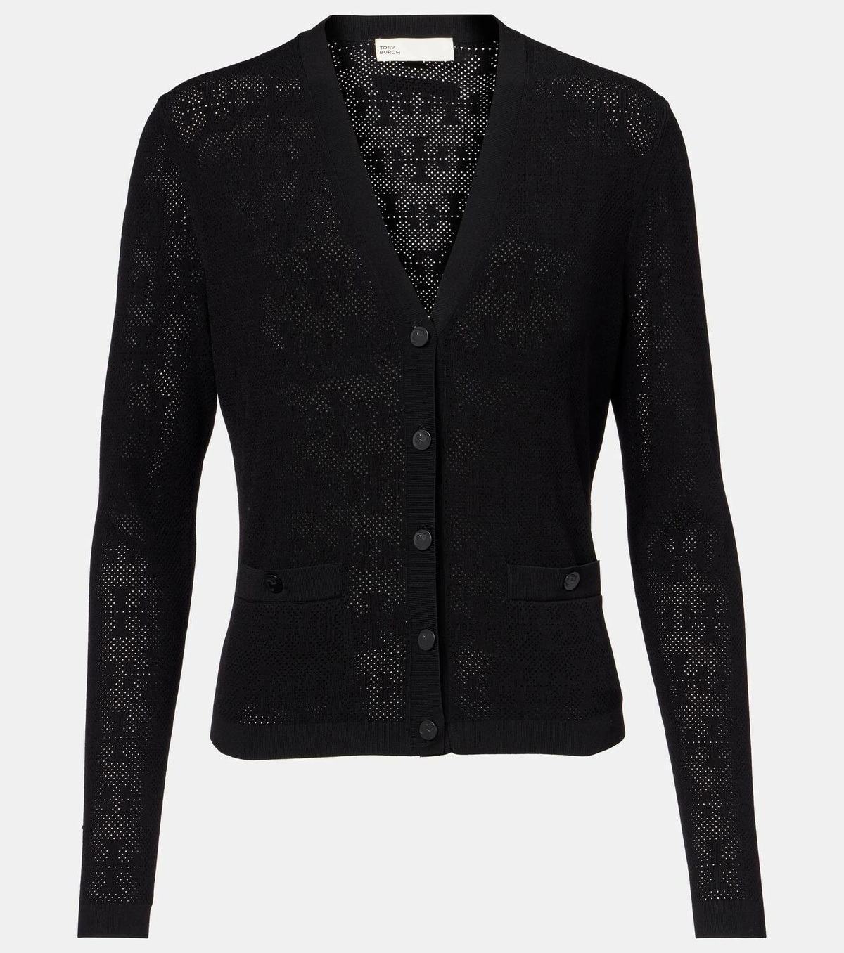 Tory Burch T Monogram jacquard cardigan