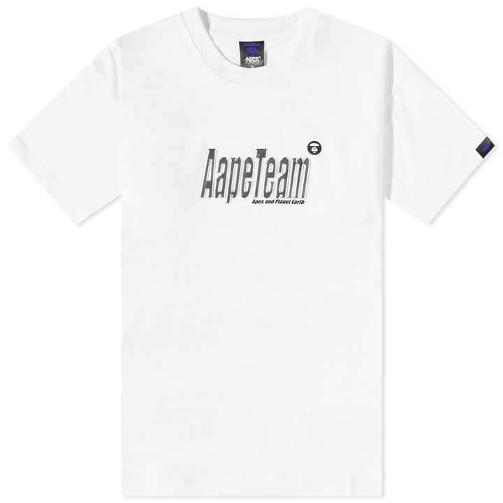 Photo: Men's AAPE Metaverse Team T-Shirt in White