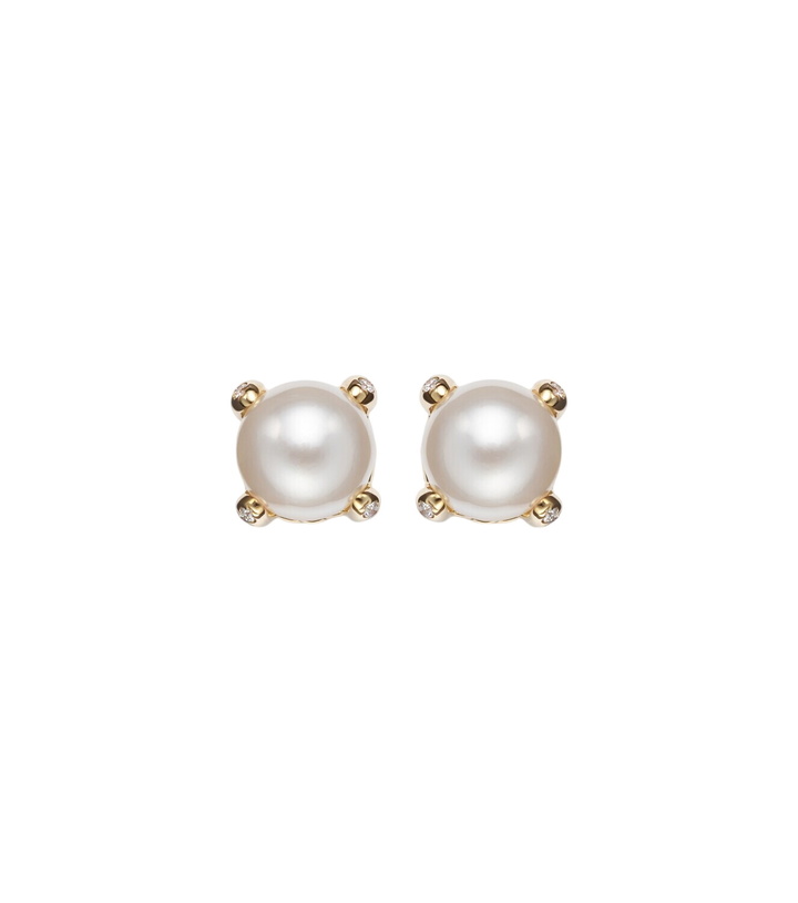 Photo: David Yurman Pearl Classics 18kt gold earrings with pearls and diamonds