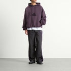 Umbro by Slam Jam Men's Og Logo Mask Hoodie in Dark Purple