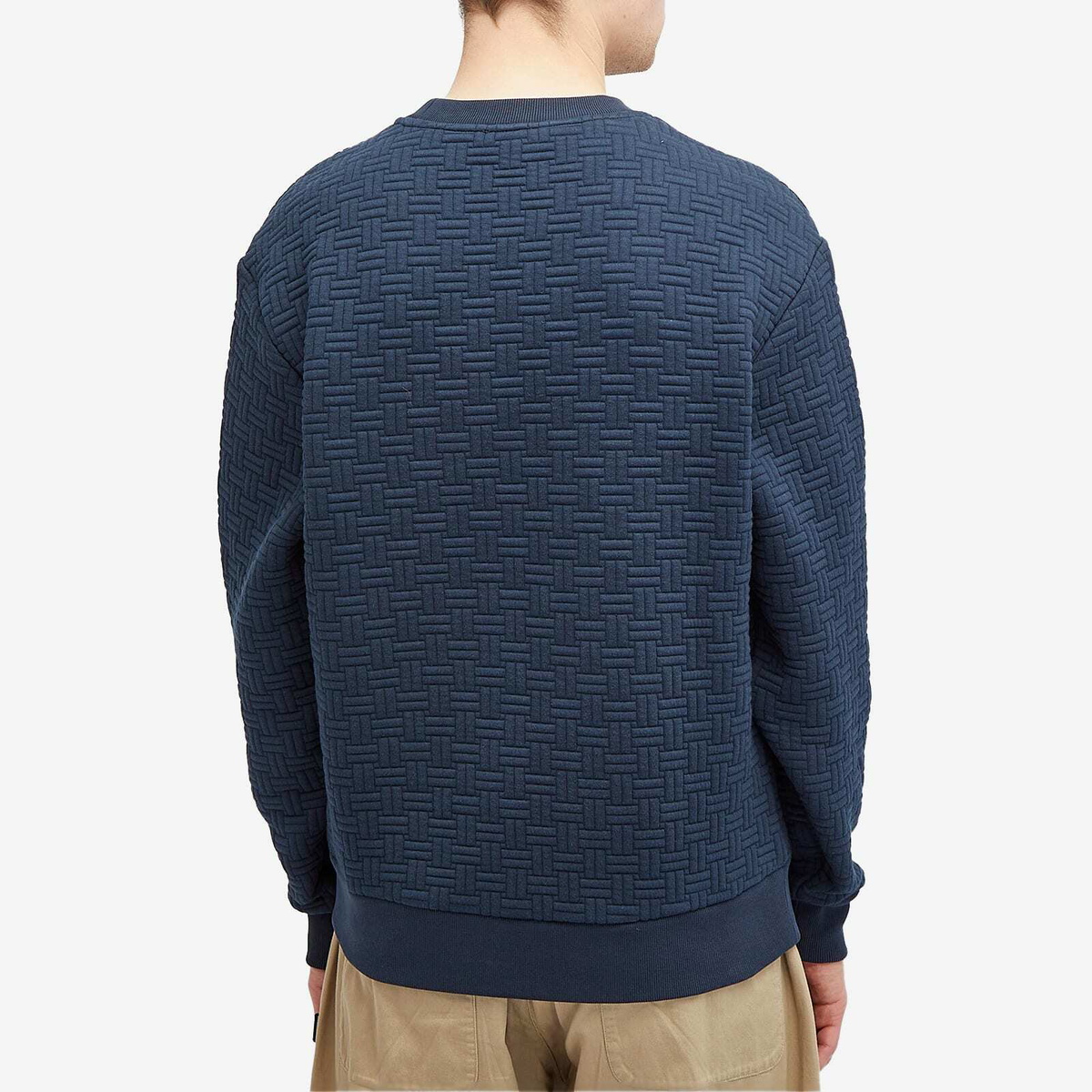 Kenzo Men's Weave Crew Neck Sweat in Blue Kenzo