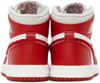 Nike Jordan Kids White & Red Jordan 1 Retro High OG Little Kids Sneakers