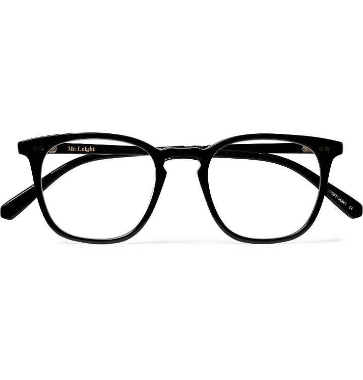 Photo: Mr Leight - Getty C Square-Frame Acetate and Gold-Tone Titanium Optical Glasses - Black
