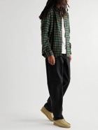 A.P.C. - Checked Cotton-Blend Flannel Overshirt - Green
