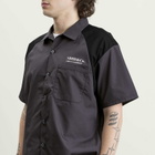 Neighborhood Men's Classic 2-Tone Short Sleeve Work Shirt 2 in Black