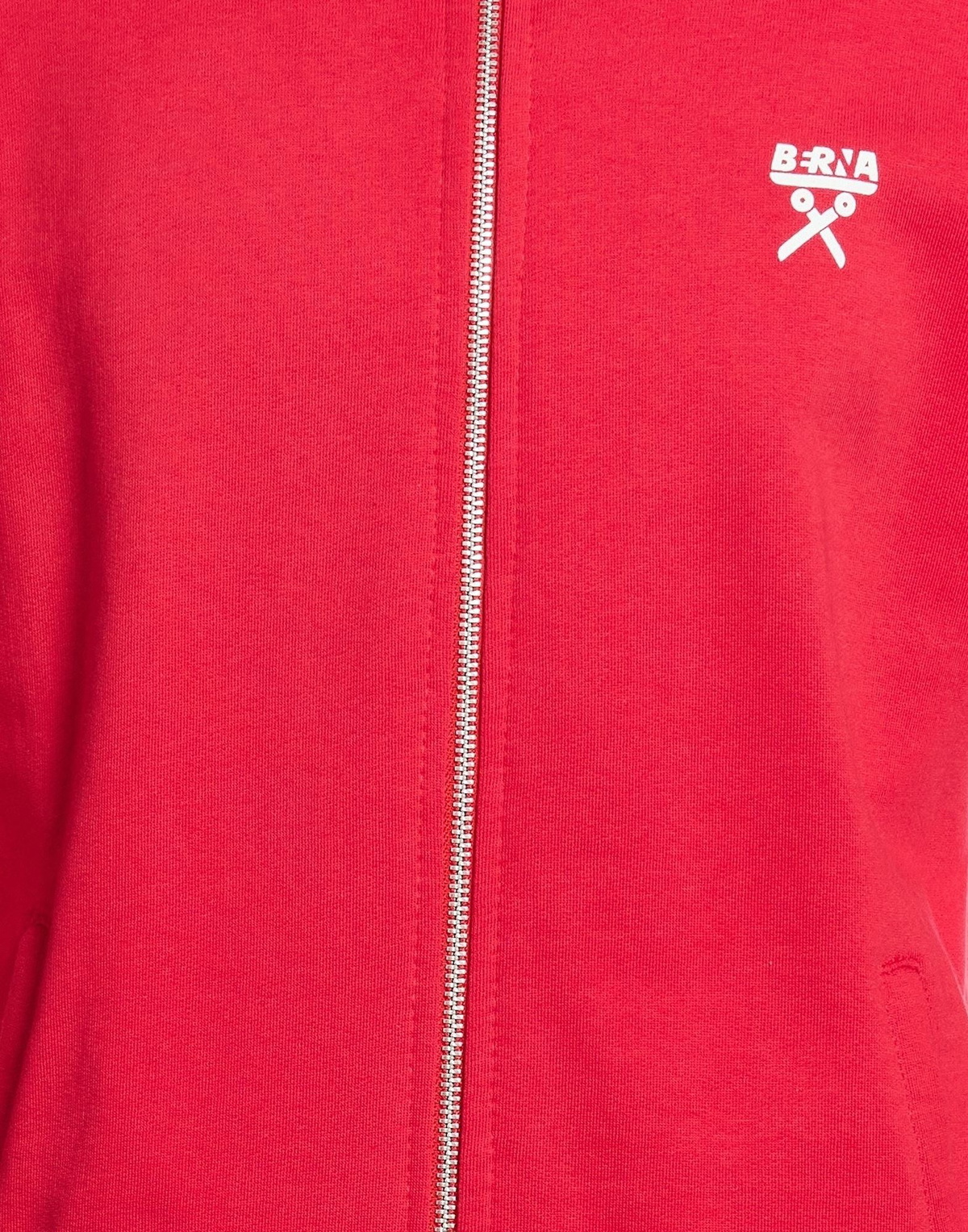 Berna Mens Sweatshirt in Tomato red