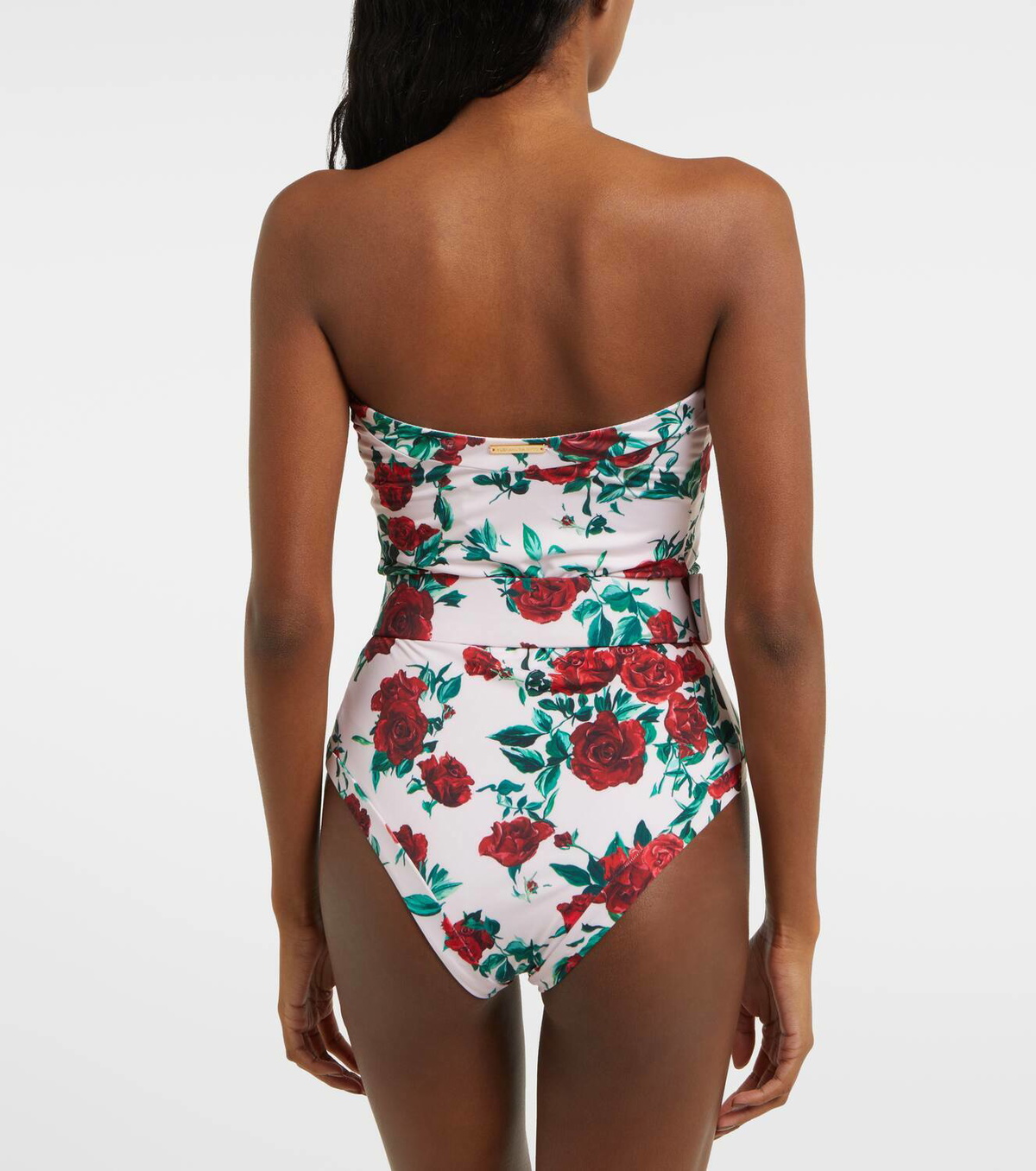 Alexandra Miro Whitney floral belted swimsuit