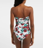 Alexandra Miro Whitney floral belted swimsuit