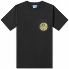 MARKET Men's Smiley Afterhours Pocket T-Shirt in Vintage Black