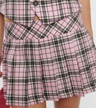 Giuseppe di Morabito Checked wool miniskirt
