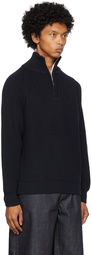 Sunnei Navy Knit Turtleneck