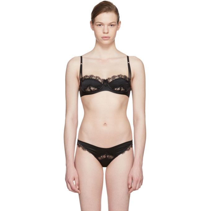 Photo: Kiki de Montparnasse Black Iconic Lace Balconette Bra