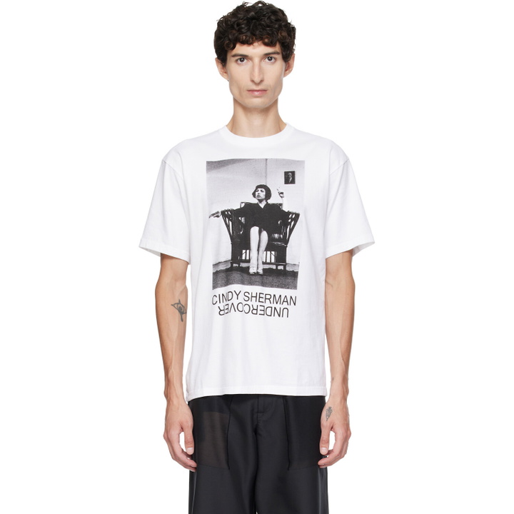 Photo: UNDERCOVER White Cindy Sherman UC2F4814-1 T-shirt